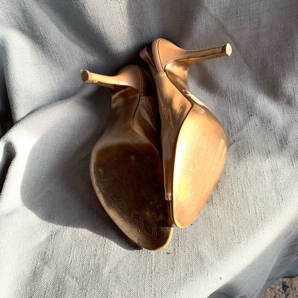 Tahiri blush taupe textured patent size 8 Lacey sling back - Picture 7 of 7